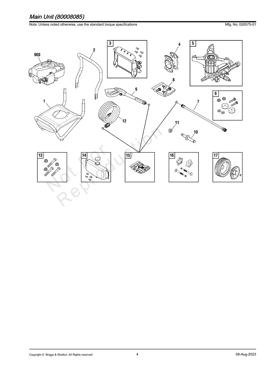BRIGGS AND STRATTON, 020575-01, IPL.4
